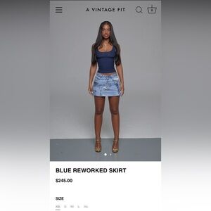 A Vintage Fit reworked skirt